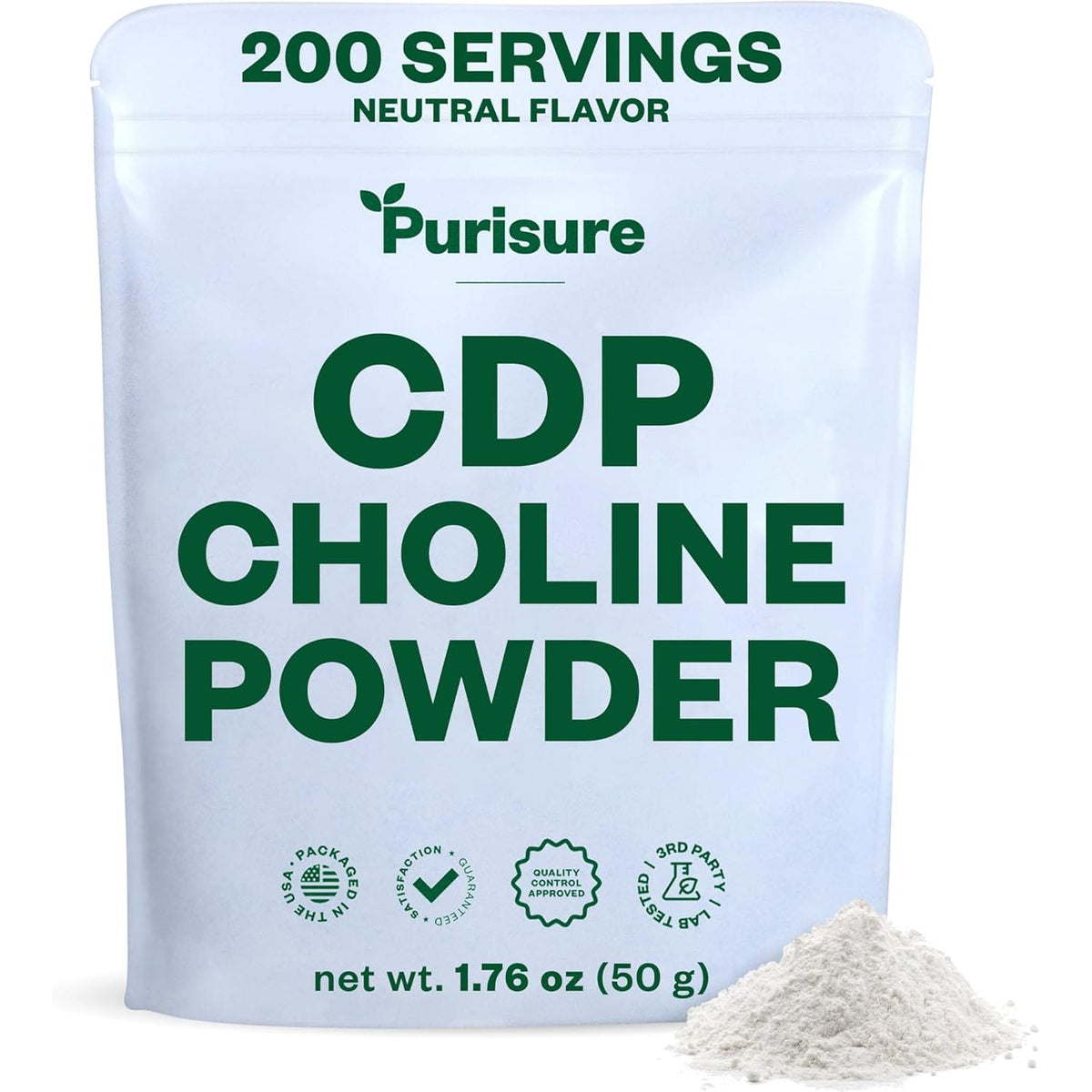 Purisure CDP Choline Powder front view packaging