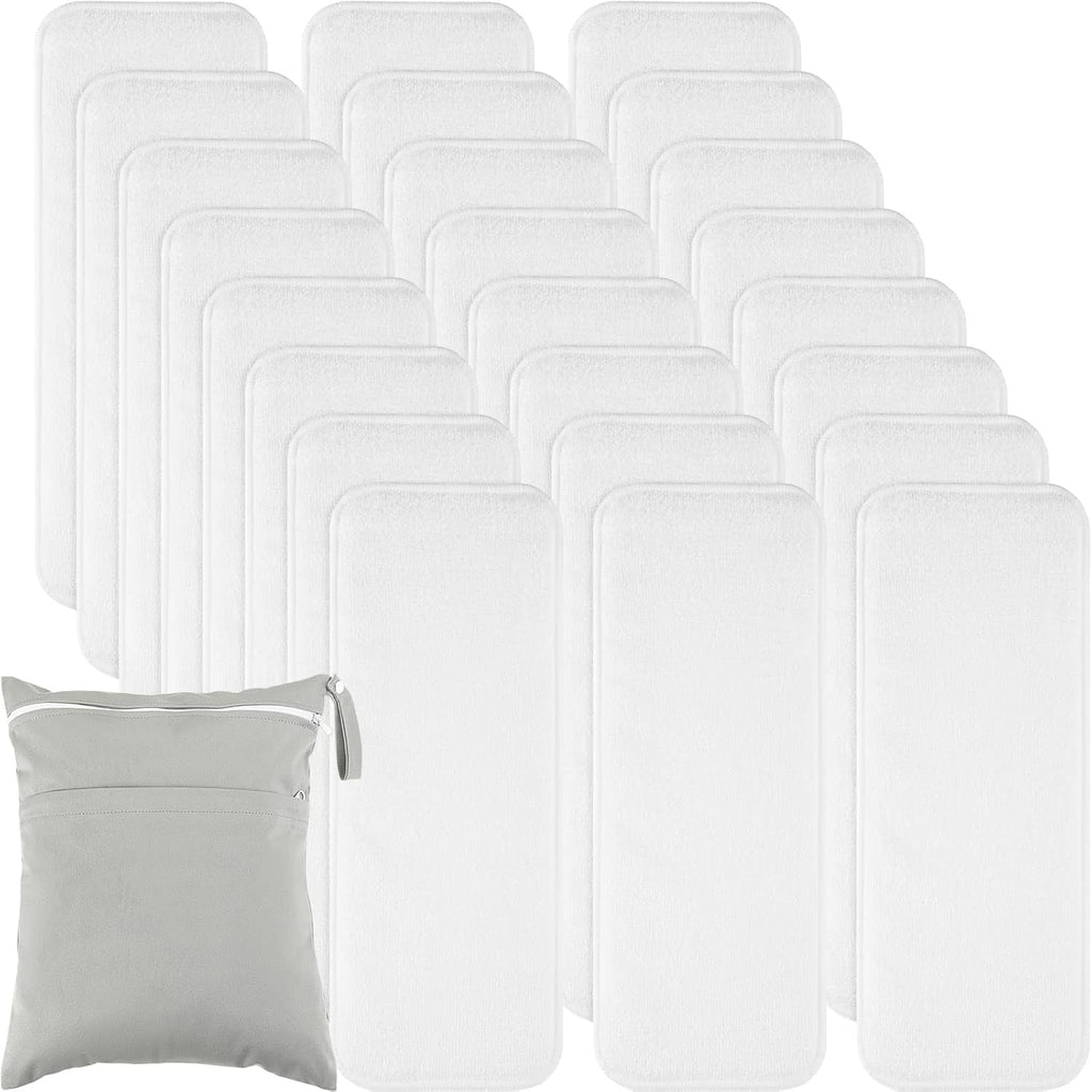 Reginary 24 pack reusable cloth diaper inserts set