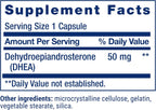Life Extension DHEA 50 mg - Hormone Balance Supplement, Memory, Muscle Mass and Bone Density Support, Healthy Sex Drive, Gluten-Free, Non-GMO, 60 Capsules - Image 3