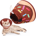 KOOLTAIL Cat Cone Collar front view soft recovery donut for pets