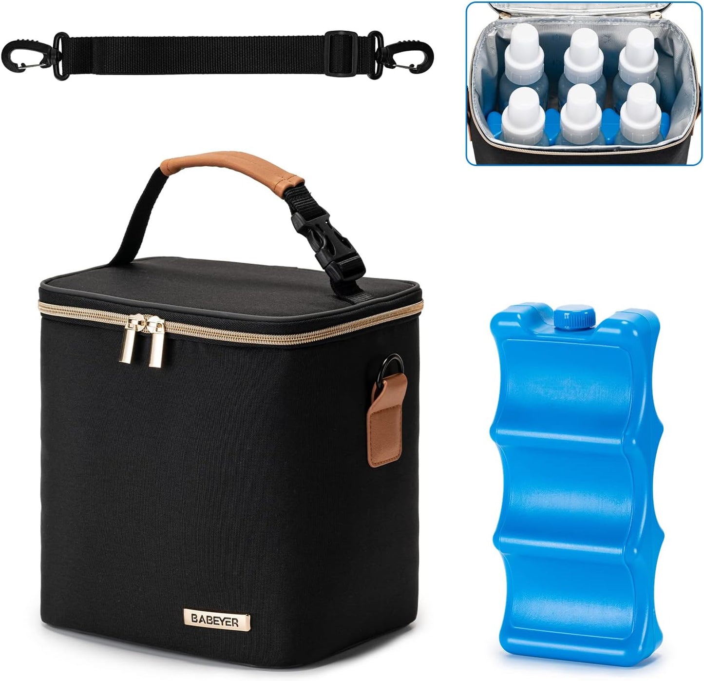 Babeyer breastmilk cooler bag front view