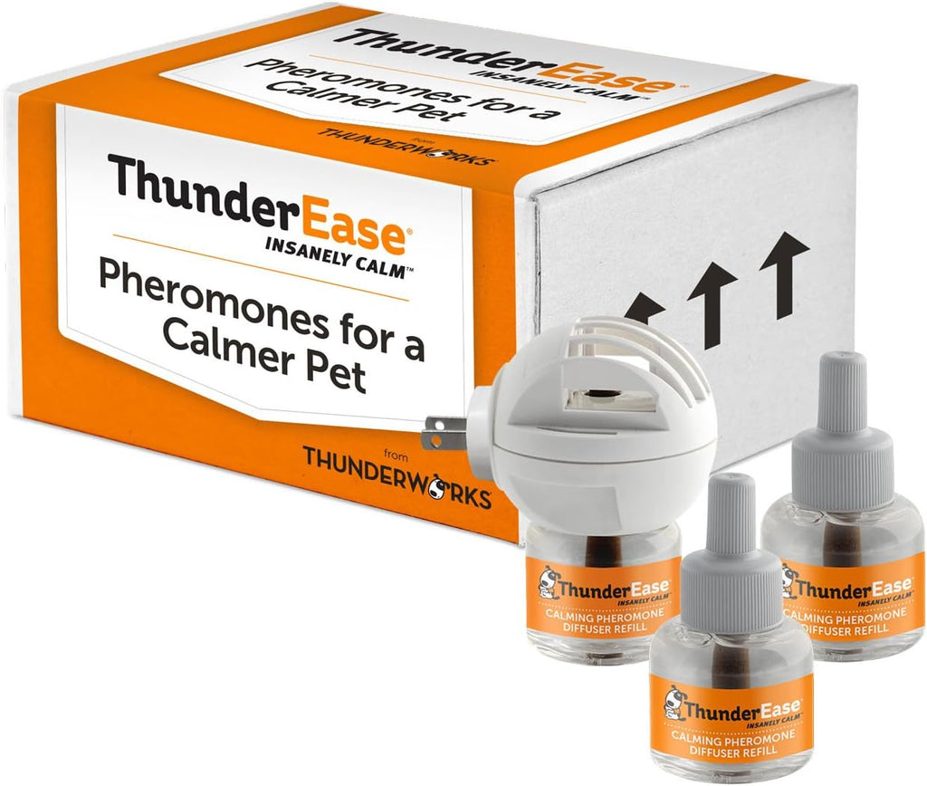 ThunderEase Dog Calming Pheromone Diffuser Kit | Powered by ADAPTIL | Vet Recommended to Relieve Separation Anxiety, Stress Barking & Chewing, and Fear of Fireworks & Thunderstorms (30 Day Supply) - Image 9
