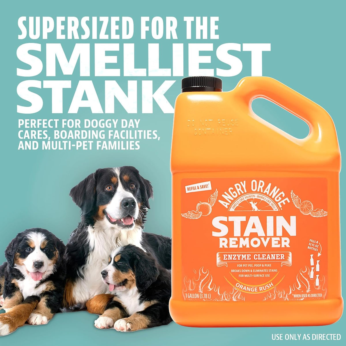 Non toxic pet friendly urine and feces stain cleaner for household use