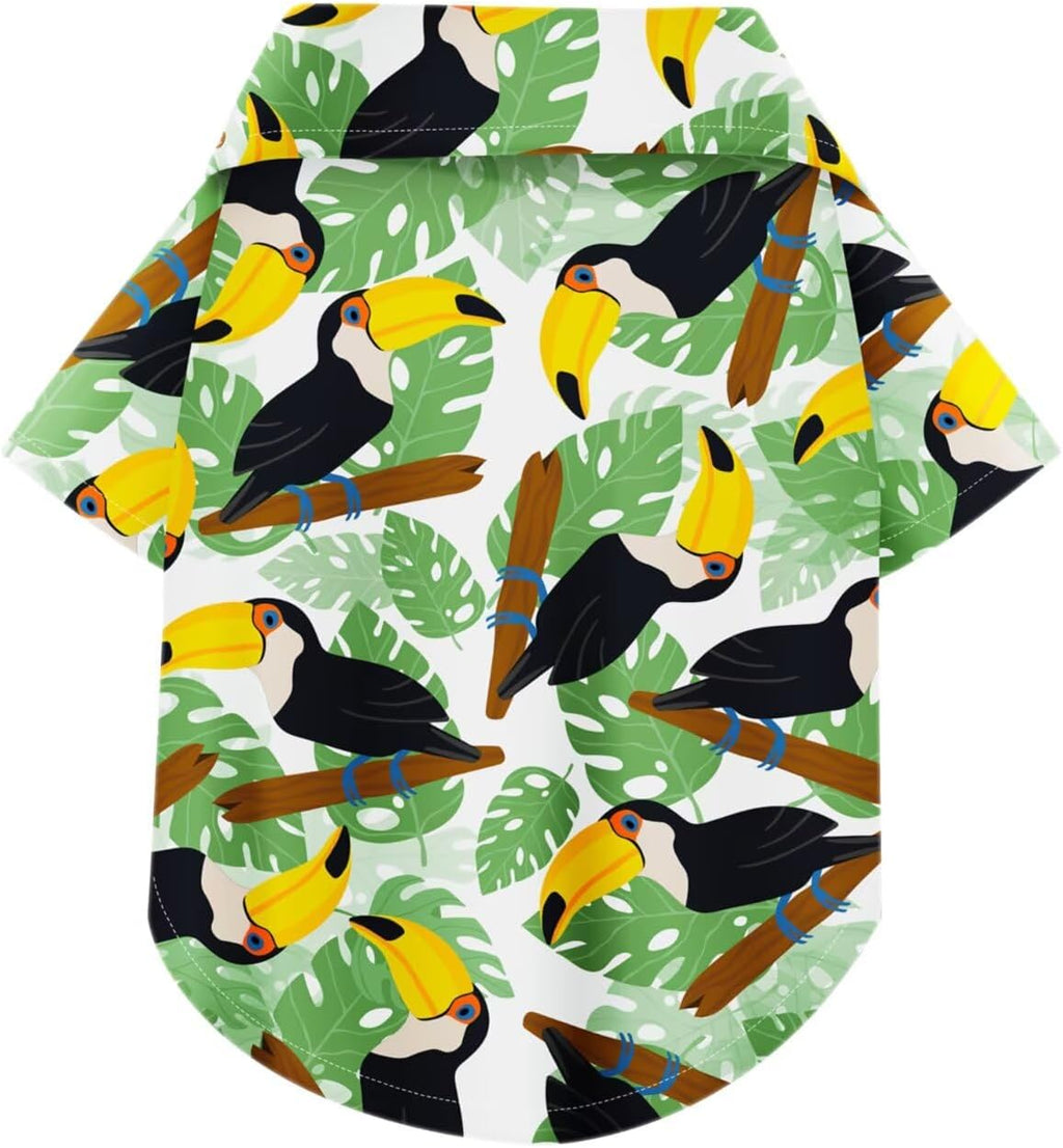 Hawaiian Dog Shirt - Lightweight and Breathable Summer T-Shirt with Tropical Prints, Fun Beach Outfit for Small, Medium, and Large Dogs, Perfect for Hot Days and Outdoor Vacation.Flamingo M - Image 9