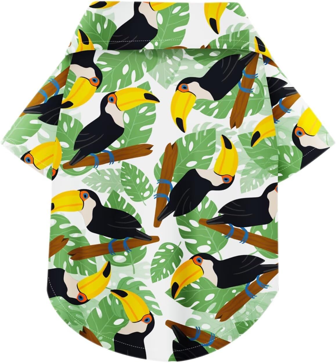 Hawaiian Dog Shirt - Lightweight and Breathable Summer T-Shirt with Tropical Prints, Fun Beach Outfit for Small, Medium, and Large Dogs, Perfect for Hot Days and Outdoor Vacation.Flamingo M - Image 9