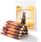 Pawmate Dog Treats Large Breed, Chicken Wrapped Rawhide Donut Rings, Rawhide Dog Chews Long Lasting, Grain Free Training Snacks with Taurine for Medium Large Dogs, 4 Counts - Image 11