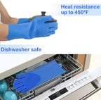 Yintoper pet shampoo gloves showing non-slip inner texture