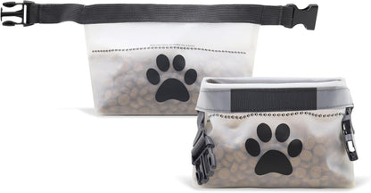 (re) zip Pet On-The-Go Bags 2-pack | Lightweight, Compact, Carabiner Clip | Airtight Closure | Water-Resistant | Food-Safe PEVA | Holds Treats, Poop Bags | Travel-Friendly - Image 9