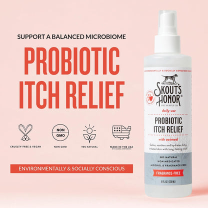 Skout's Honor fragrance free dog and cat soothing spray with aloe and avocado oil