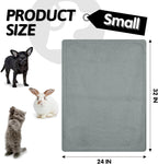 Furrybaby premium warm pet throw protecting a car seat during travel