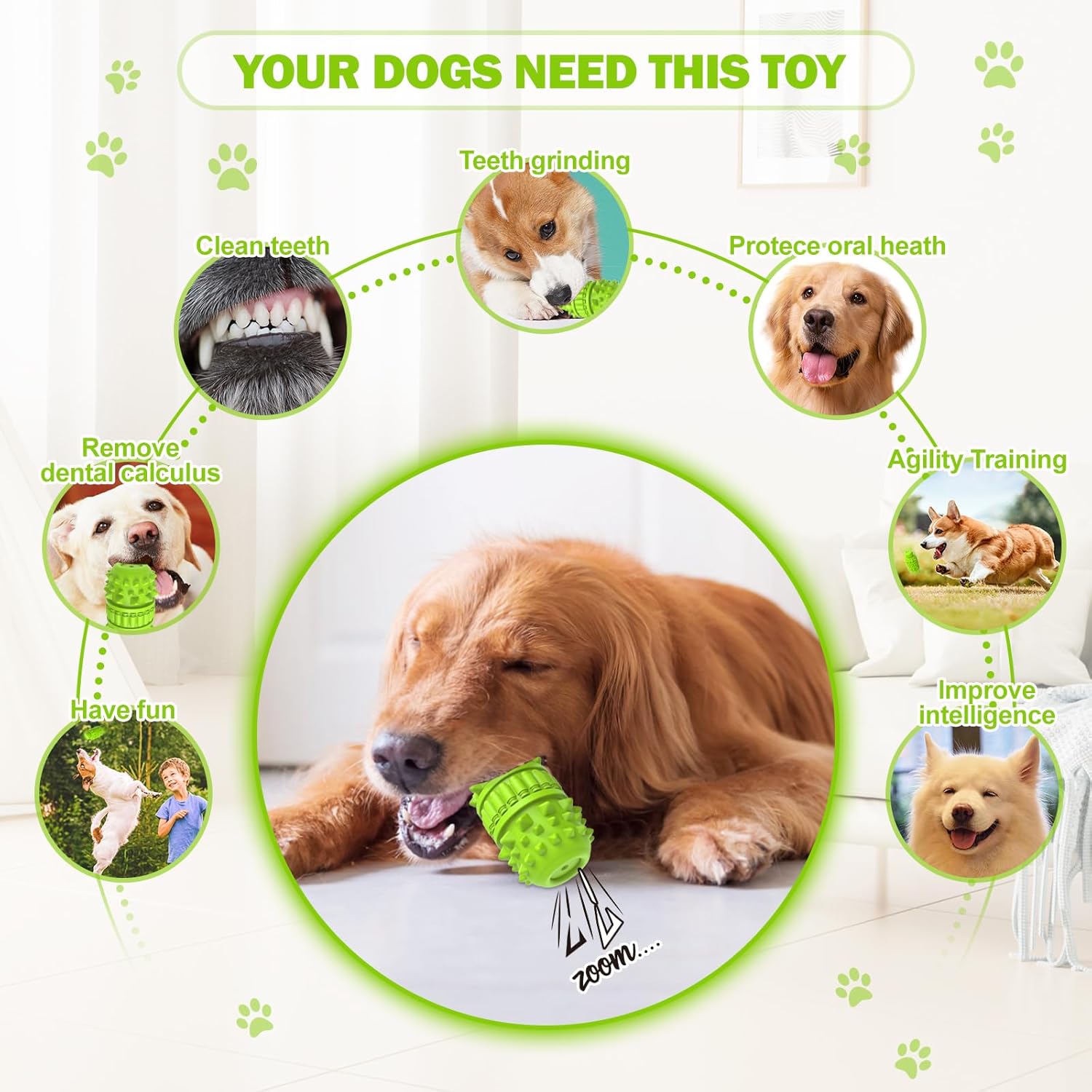 Piffzedo gas canister shaped dog toy for aggressive chewers