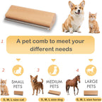 User holding Pawaboo wooden grooming tool for pets