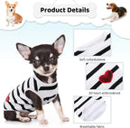 Preferhouse cotton dog vest showing classic striped pattern