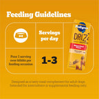 Natural beef flavor meal complement pouch for adult dogs displayed clearly.