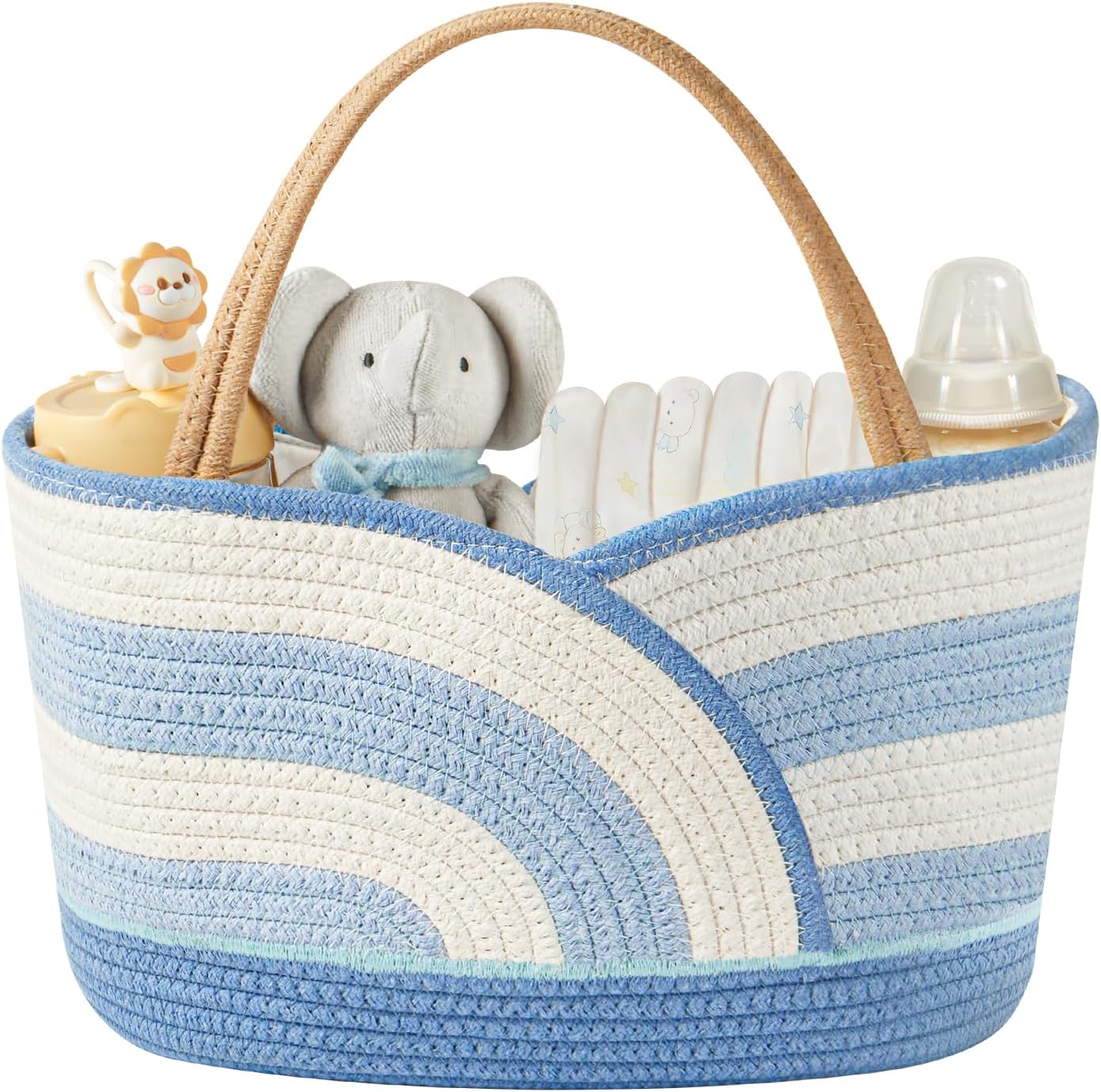 Babygreat portable cotton rope diaper caddy front view