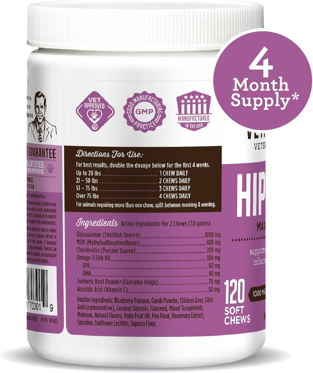 VetPro Complete premium veterinarian formulated canine hip and joint chews