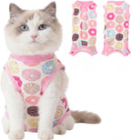 Cat Recovery Suit Cat Onesie for Cats, Breathable Cats Surgery Recovery Suit for Female Spay & Abdominal Wounds Skin Diseases, Kitten Surgical Onesie Body Suit Anti Licking Cone Alternative - Image 13