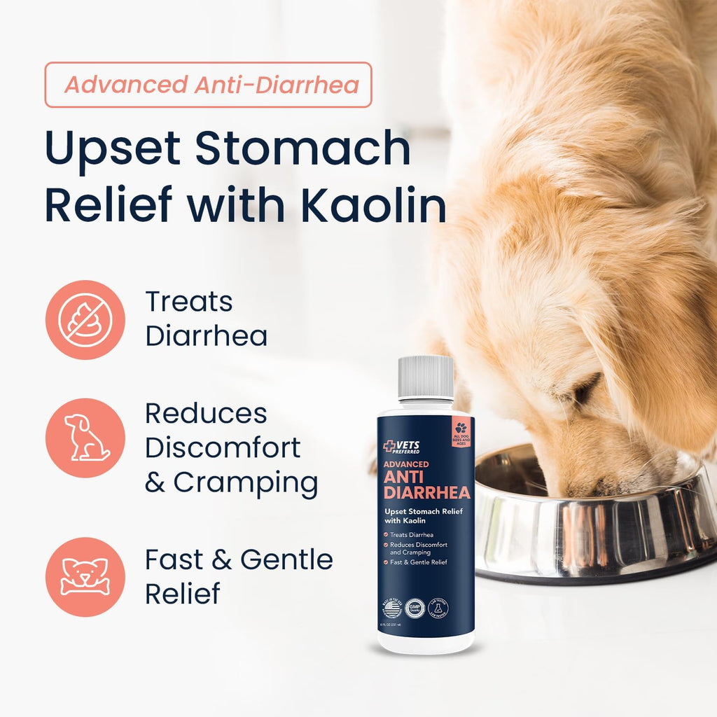 Vets Preferred dog digestive health liquid supplement bottle