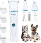 Petygo 3-in-1 pet grooming kit front view cordless dog hair clippers