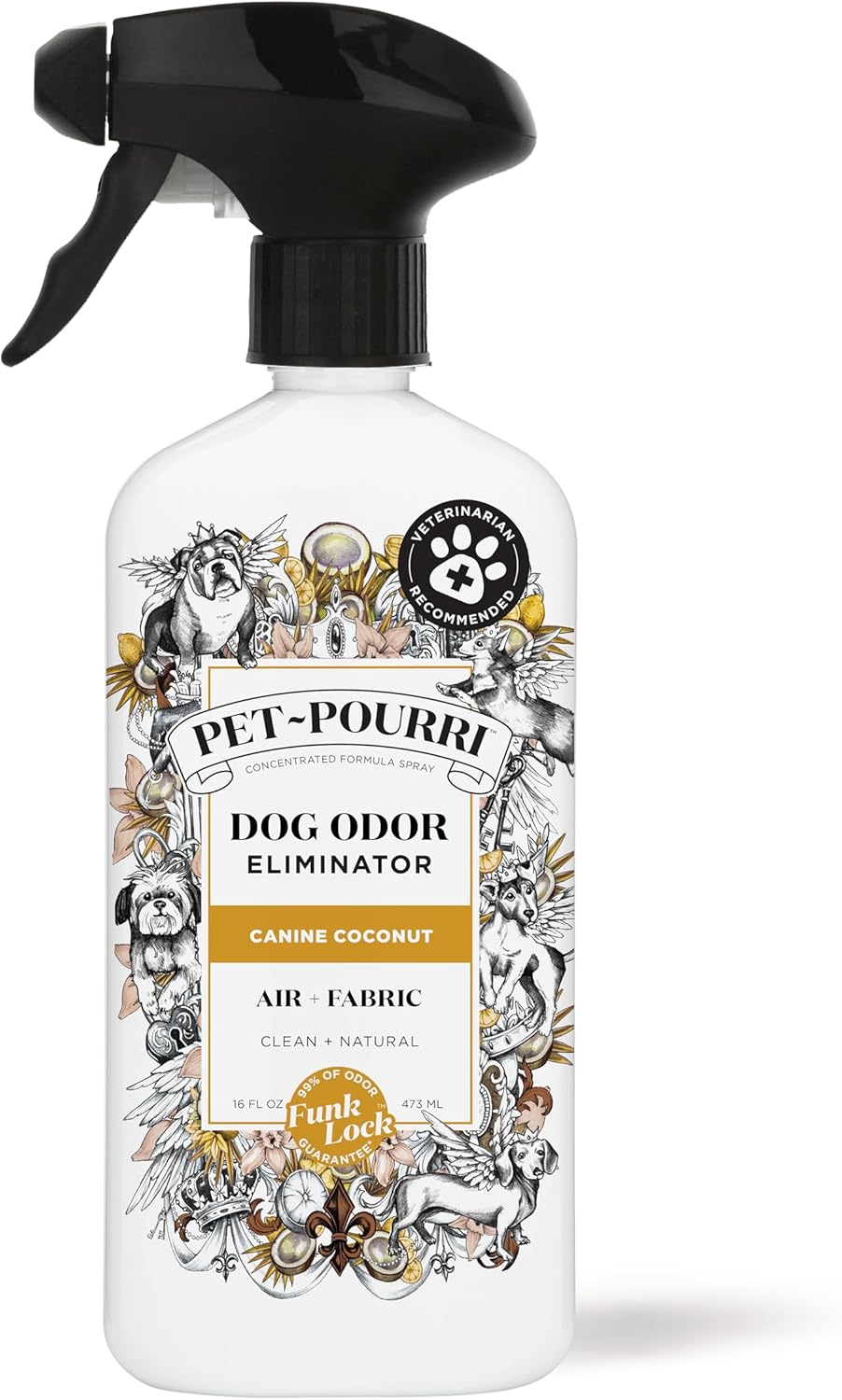 Pet-Pourri Pawsitively Fresh Pet Odor Deodorizer Spray, 16 Fl Oz, Up to 800 Uses, Air + Fabric Odor Remover with Essential Oils & Plant Based Ingredients, Vet Recommended, Pineapple, Jasmine & Pear - Image 15