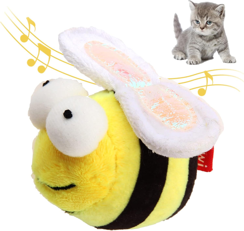 GiGwi Interactive Cat Toys Squeaky, Stimulated Chirping Bird Toy Making Noise,Automatic Chirp Bird Cat Toy with Feather Tail, Melody Chaser Play and Squeak Kitten Toy for Boredom - Image 11
