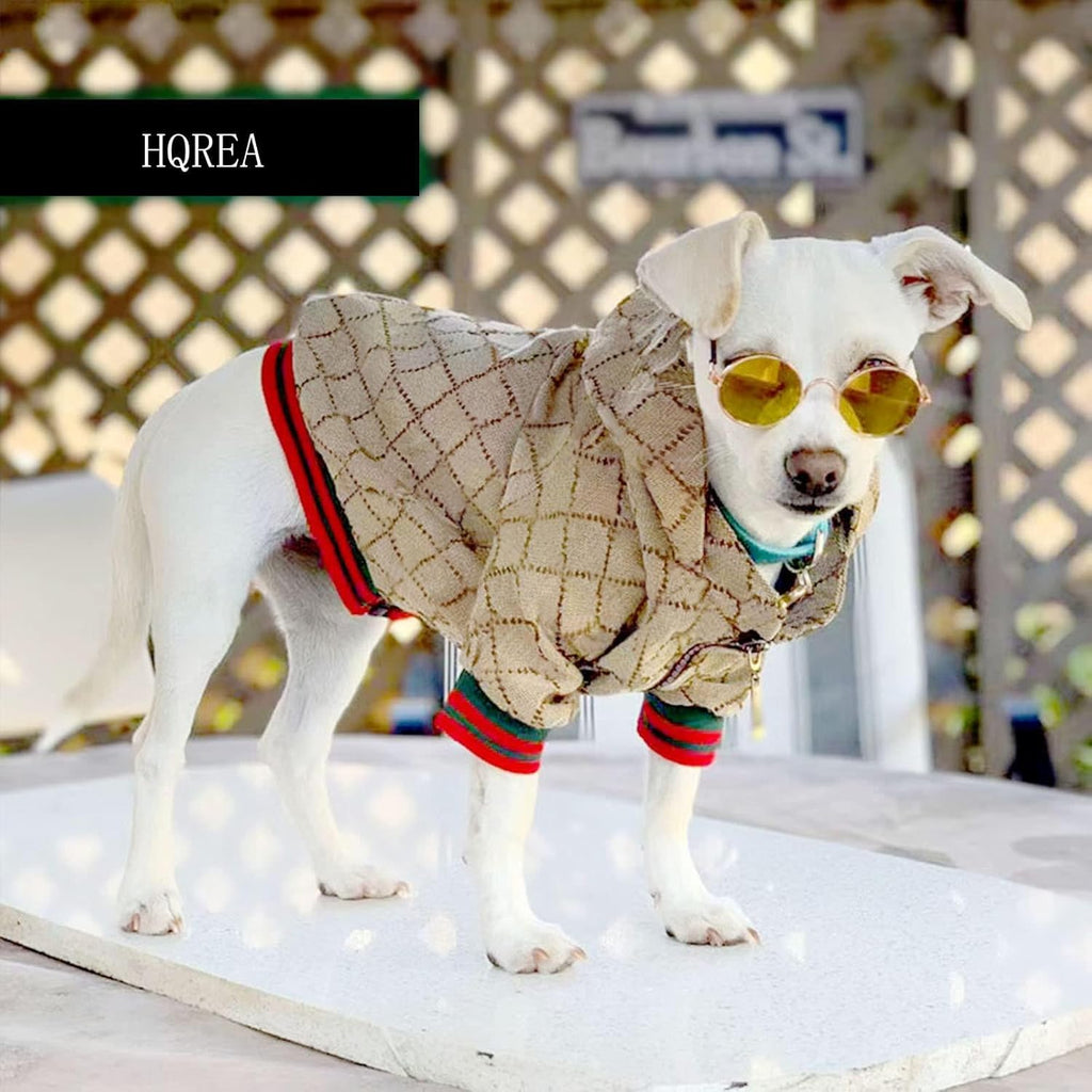 Side profile of hqrea luxury pet sweater for puppies