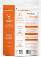 Smallbatch pets non GMO freeze dried chicken meal bites back of packaging