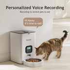 VOLUAS Automatic Cat Feeder, 4L Timed Dry Food Dispenser for Cats & Dogs - Image 4
