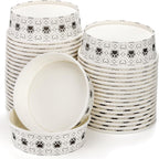 SOUJOY disposable pet bowls front view showing 40 pack stack