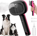 Pecute Self-Cleaning Steam Dog Cat Brush for Heavy Shedding/Long Coats | Gentle, Undercoat removal & smoothing, Shedding control, For water-anxious pets, 2 cool mist modes, XL tank, 240-min runtime - Image 10