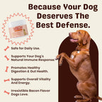 Back label of Lumiqour dog food topper showing premium mushroom ingredients