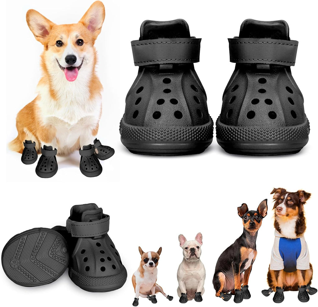 Dog Shoes for Medium Large Size, Breathable Dog Shoe for Hot Pavement, Dog Booties and Paw Protectors, Non-Slip Waterproof Dog Sandals Boots with Reflective for Rain, Summer, Hiking, Snow (Size 5) - Image 9