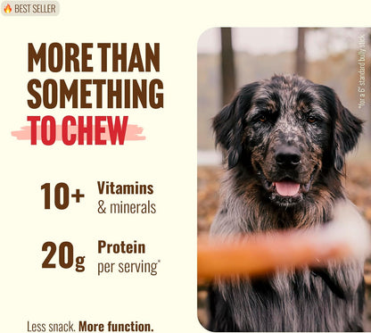 Natural Farm grass-fed grain-free dog chews back label details