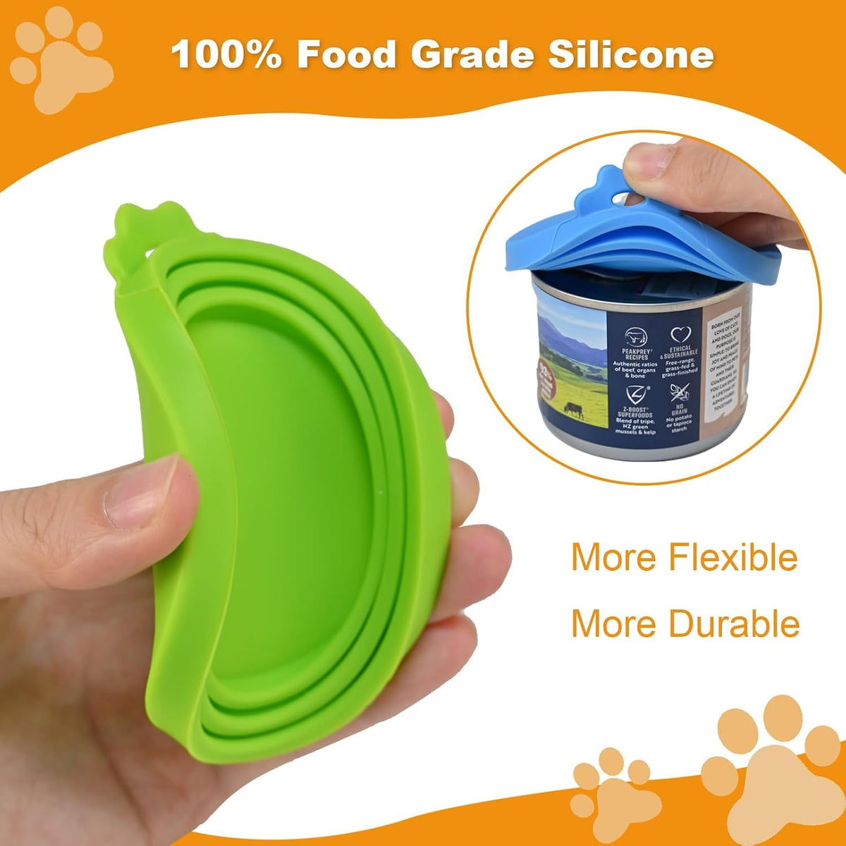 Yobbai universal silicone lids showing three-ring size design