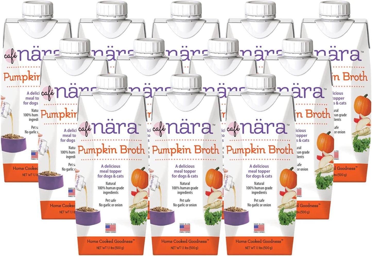 Cafe Nara beef bone broth nutritional information for pets