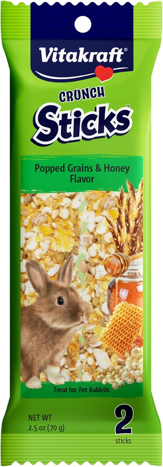 Vitakraft Crunch Sticks Rabbit Treat Wild Berry and Honey Flavor with Natural Grains and Honey Enriched with Essential Nutrients Baked on Wooden Stick to Encourage Chewing and Long Lasting Enjoyment - Image 12