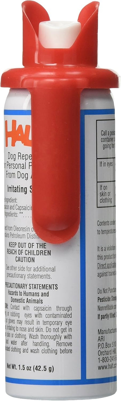 Compact Halt 91427 personal dog protection spray for outdoor safety
