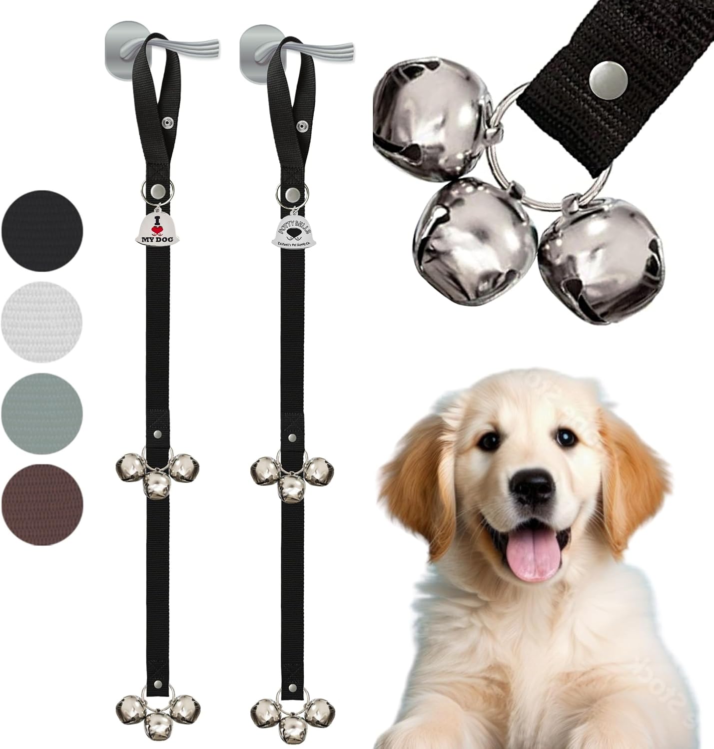 Caldwell's Pet Supply Co. Dog Potty Bells, Dog Door Bell, Bells to Go Outside, Potty Training Bell, Dogs Doorbell, Dogs Potty Doorbell, Ring to Go Pee, All Breed Puppy Training Tool - Image 12