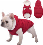 Sawmong dog jacket hood adjustment for head and ear protection