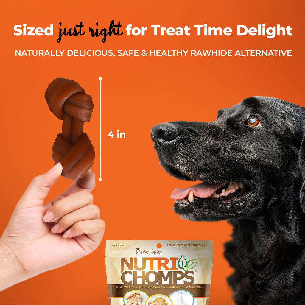 NutriChomps premium assorted knots vitamin enriched healthy pet snacks