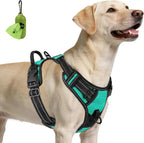 Joytale No Pull Dog Harness Medium Sized Dog, Reflective Pet Vest with Front Clip, Adjustable Soft Padded Harnesses with Easy Control Handle for Training and Walking, Black, M - Image 12