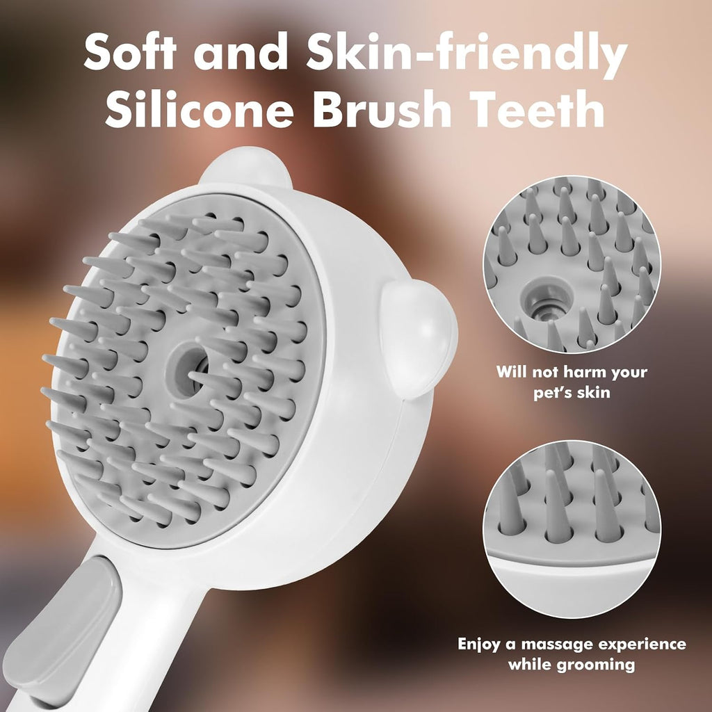 Close up of silicone bristles on Mrsdayu pet spray comb