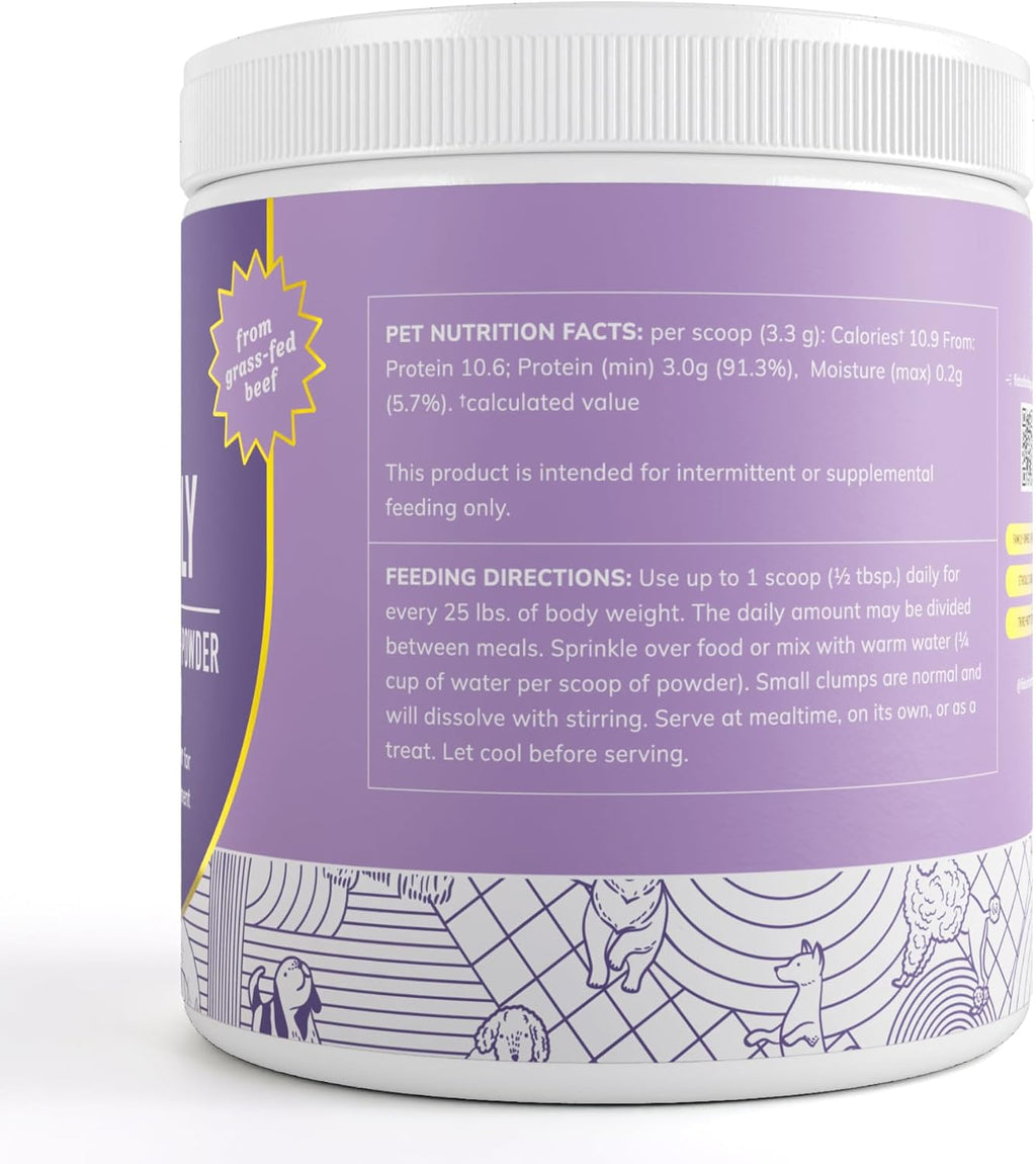 Premium imported USA pet health supplement container close up