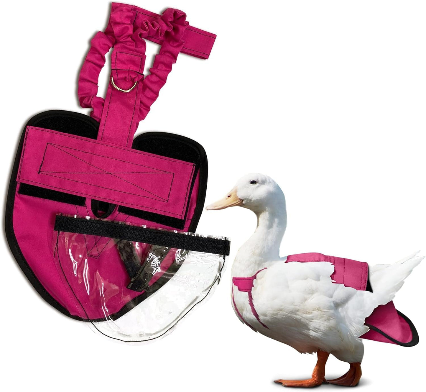 Easy to wear fabric bird diaper for clean indoor duck care