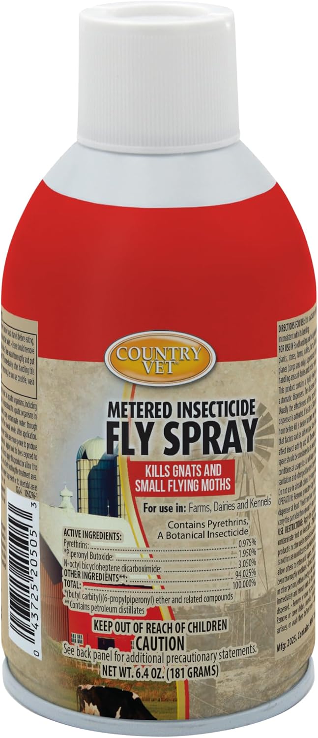 Zep Country Vet metered fly control spray refill front view aerosol canister