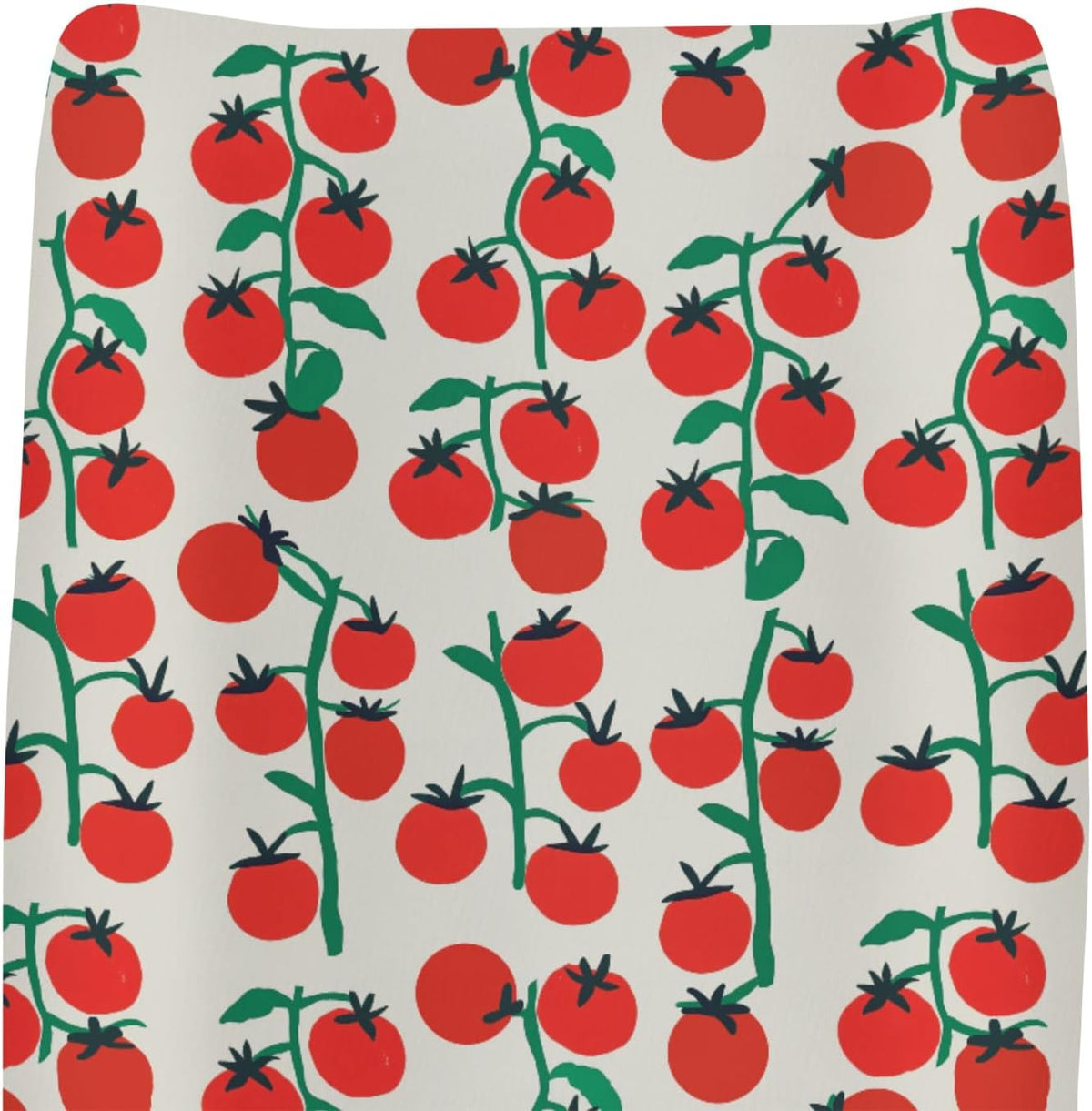 ZoUbqchY front view of sweet red tomatoes baby changing pad cover