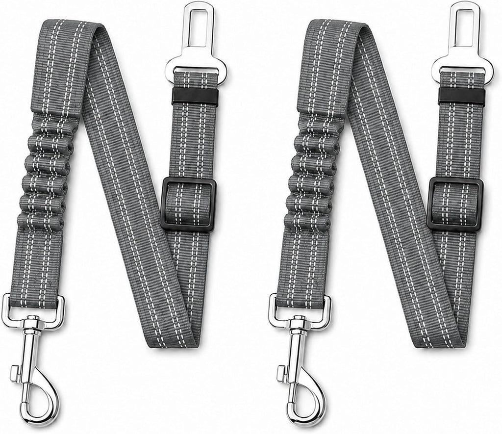 Dog Seat Belt 2Pcs, Retractable Pet Car Harness, Adjustable Dog SeatBelts for Vehicle, Nylon Pet Safety with Elastic Bungee (Black) - Image 10