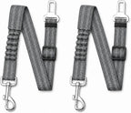Dog Seat Belt 2Pcs, Retractable Pet Car Harness, Adjustable Dog SeatBelts for Vehicle, Nylon Pet Safety with Elastic Bungee (Black) - Image 10