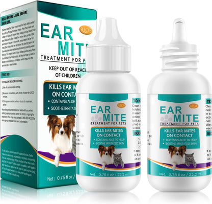 VOSIFSDIY Ear Mites Clean for Dogs & Cats, Ear Mite Treatment for Dogs and Cats, Dog Ear Infection Treatment, Ear Mite Treatment for Dog Yeast Infection, 100% Natural Dogs Cats Ears Drops - Image 10
