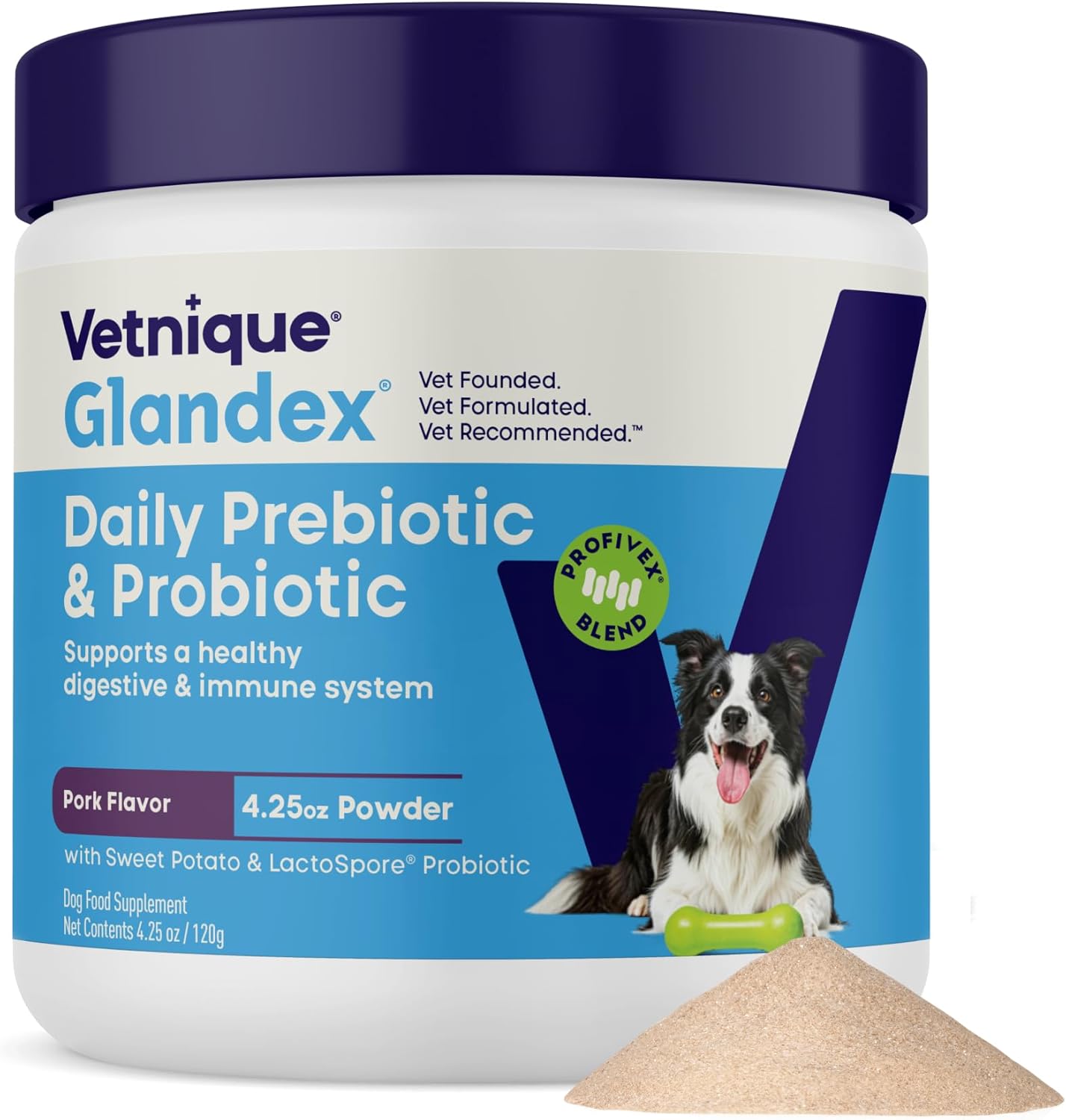 Vetnique Glandex Dog Probiotic Chews, Daily Probiotics for Dogs 5 Strains, Prebiotics & Digestive Enzymes for Gut & Immune Health, Vet Formulated for Occasional Diarrhea (60ct Chews, Probiotic Chews) - Image 14